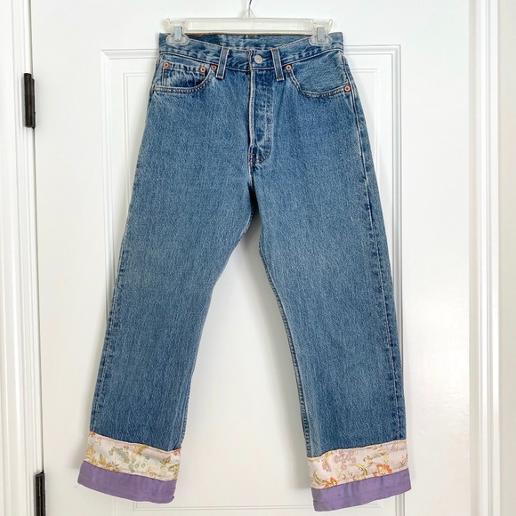 Levi's Denim - Vintage 501 Levi’s Jeans with Silk Cuffs - 28